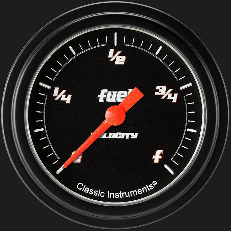 Velocity Black Classic Instruments 2 5/8" Fuel Pressure Gauge VS309BBLF