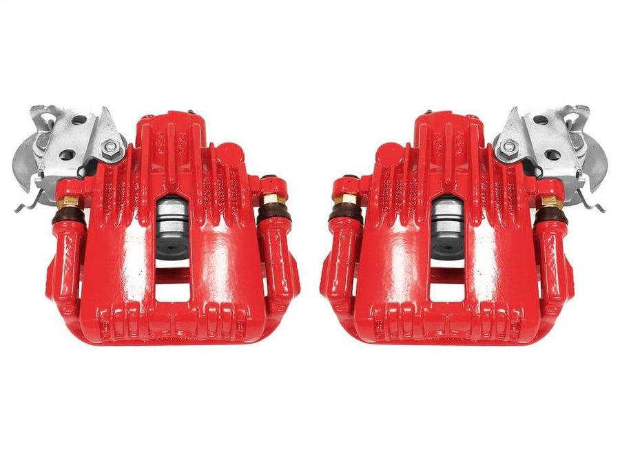 Power Stop S4540 Rear Pair of High-Temp Red Powder Coated Calipers For Chevrolet Camaro 1993-1997, Pontiac Firebird 1993-1997 [Model Specific]