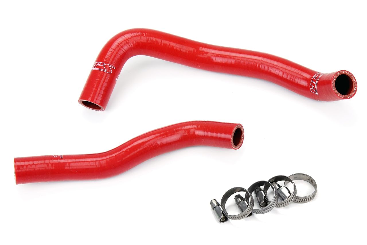 Red HPS 57-1360-RED-1 Silicone Radiator Coolant Hose Kit