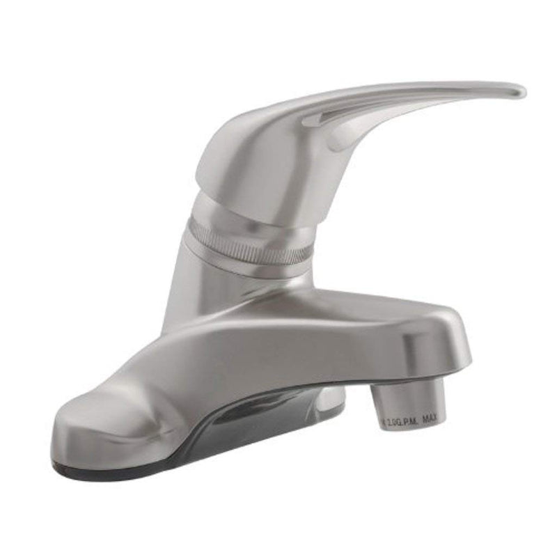 Dura Faucet RV DF-PL100-SN Single Lever Bathroom Faucet (Brushed Satin Nickel Plating Over ABS Plastic)