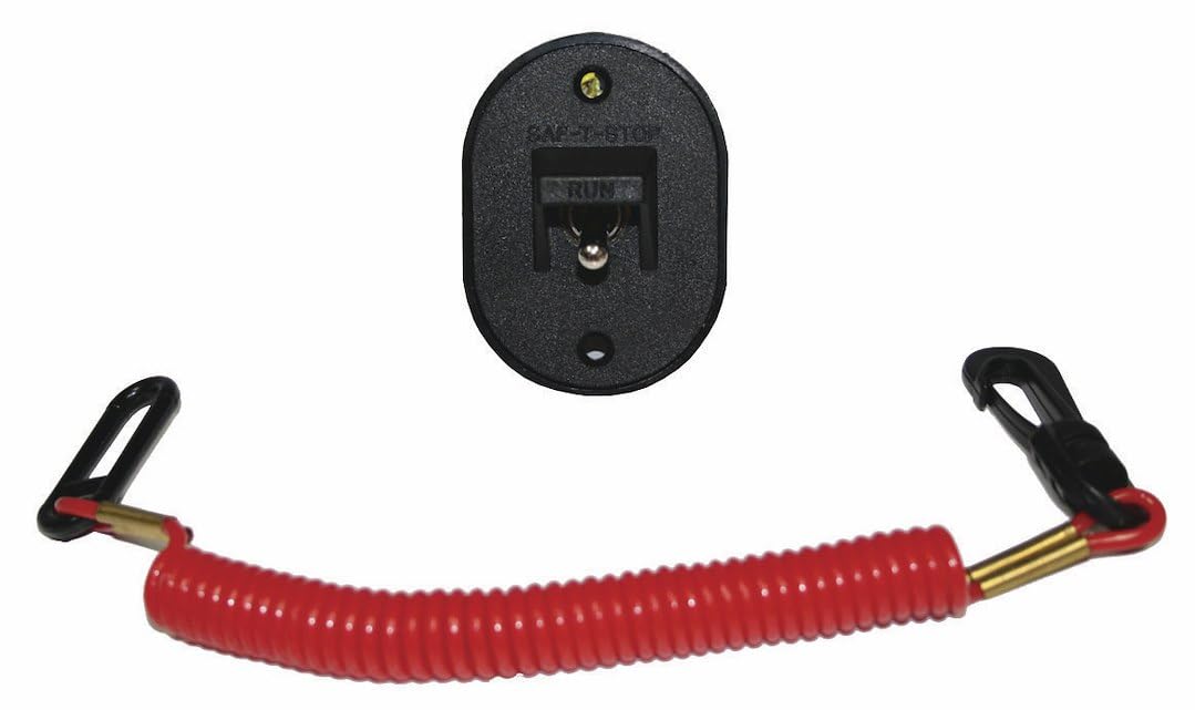 T-H Marine Saf-T-Stop KS-1-DP Ignition Kill Switch for Single Outboard, black