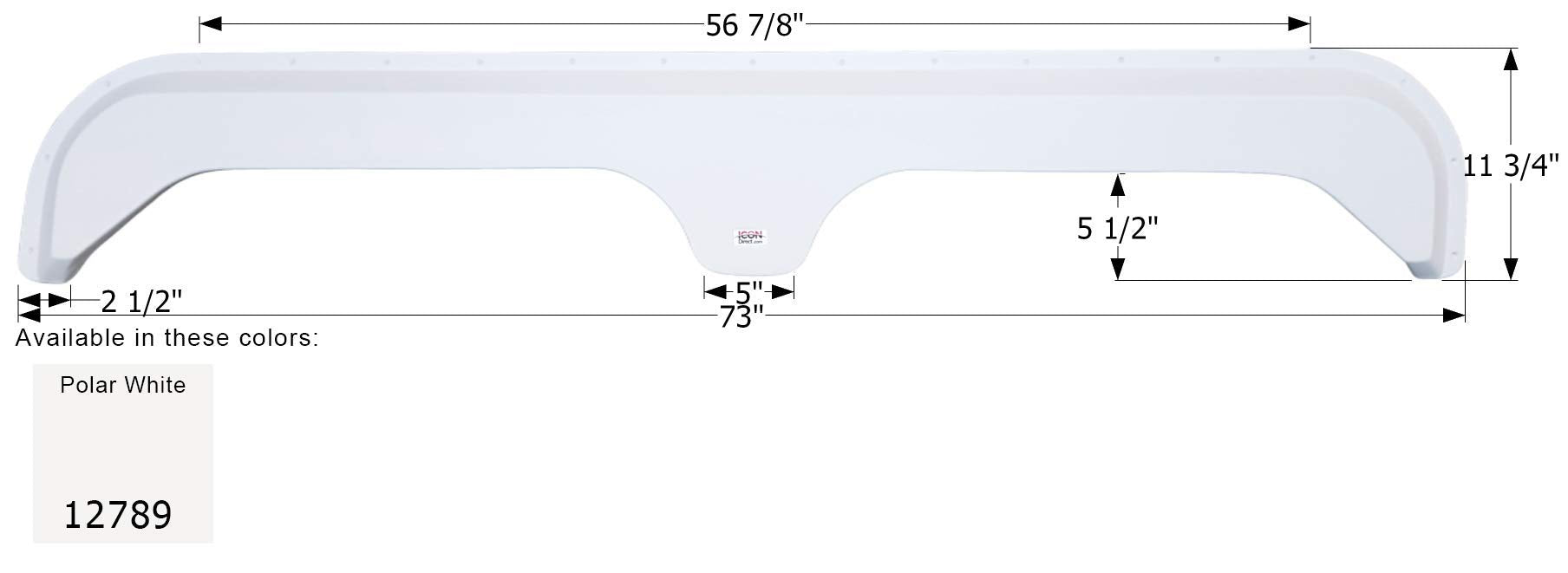 Fender Skirt ICON, Tandem, Sunnybrook, FS2789, Polar White