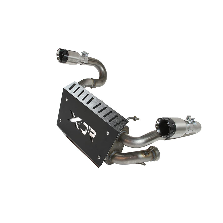 UTV Slip-On Muffler System XDR 7512 409 Stainless Steel Compatible with 2014 Polaris RZR XP 1000
