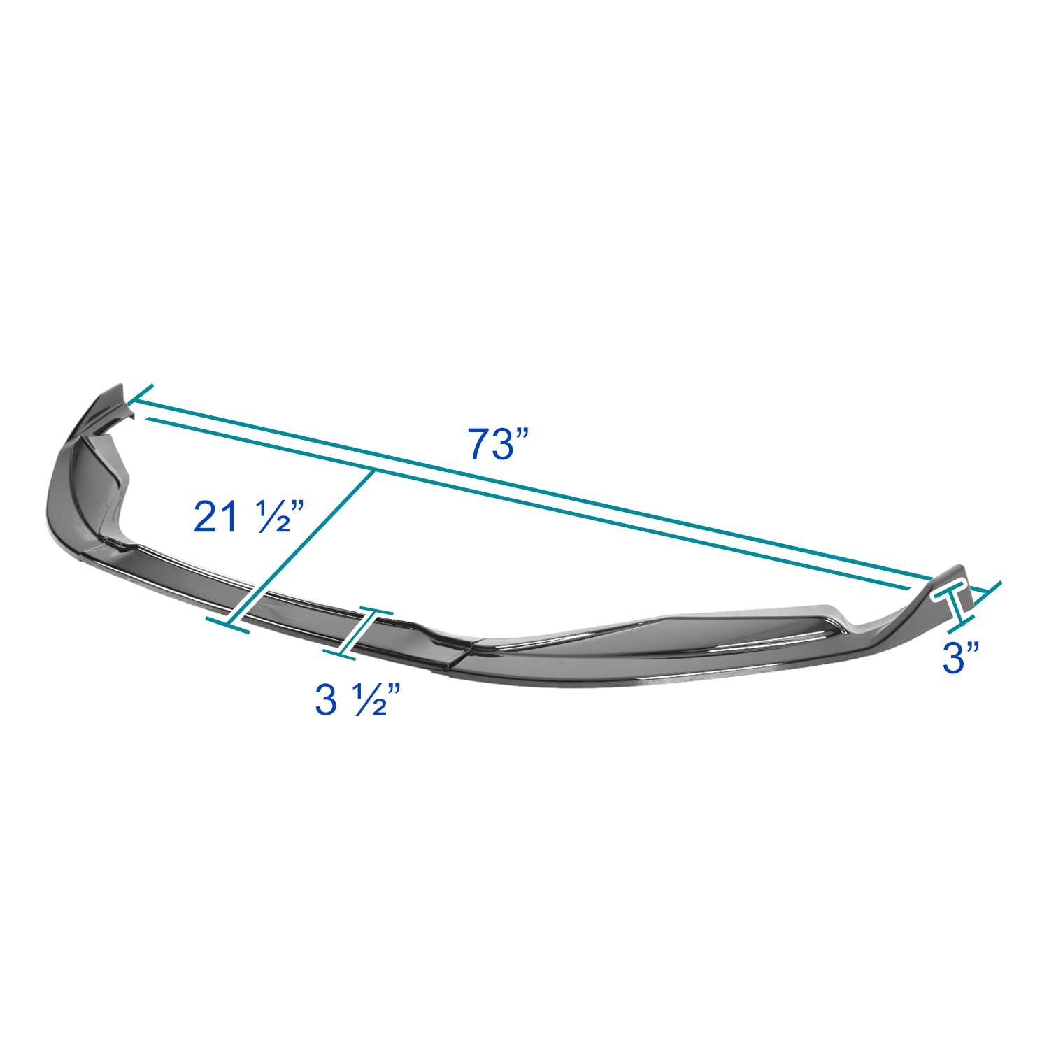 Glossy Black Spec-D Tuning Front Bumper Lip Compatible with Lexus GS F-Sport 2013-2015