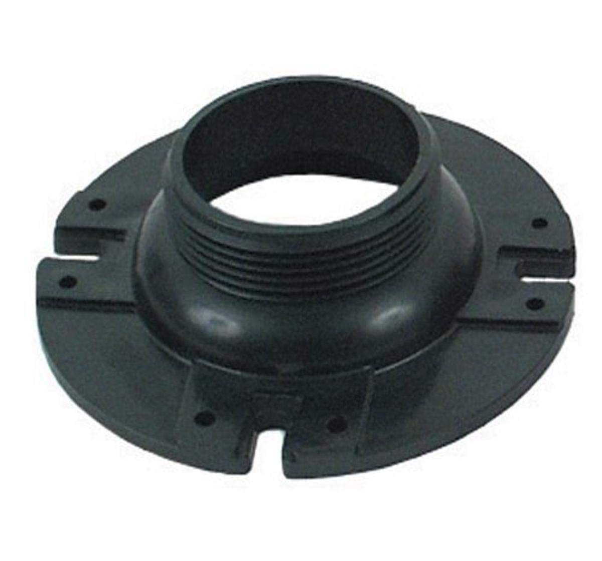Valterra 4" x 3" 1.88" Male Threaded Floor Flange, Black T05-0782