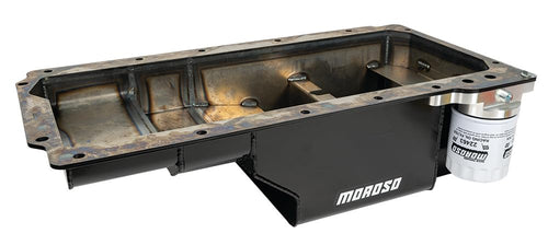 Moroso Steel Wet Sump Oil Pan 20139, Fits GM LS 4.8/5.3/6.0/6.2 Engines in 98-02 Camaro/Firebird