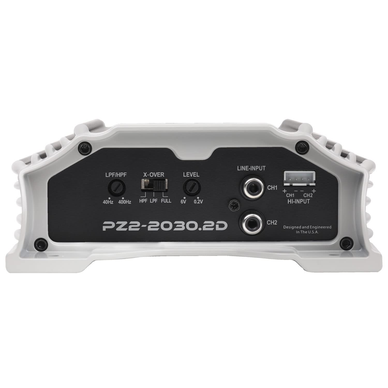 POWERZONE Crunch PZ2-2030.2D 2000 Watt Mono Amplifier, 2-Channel Car Audio Amplifier, Bass Remote Included