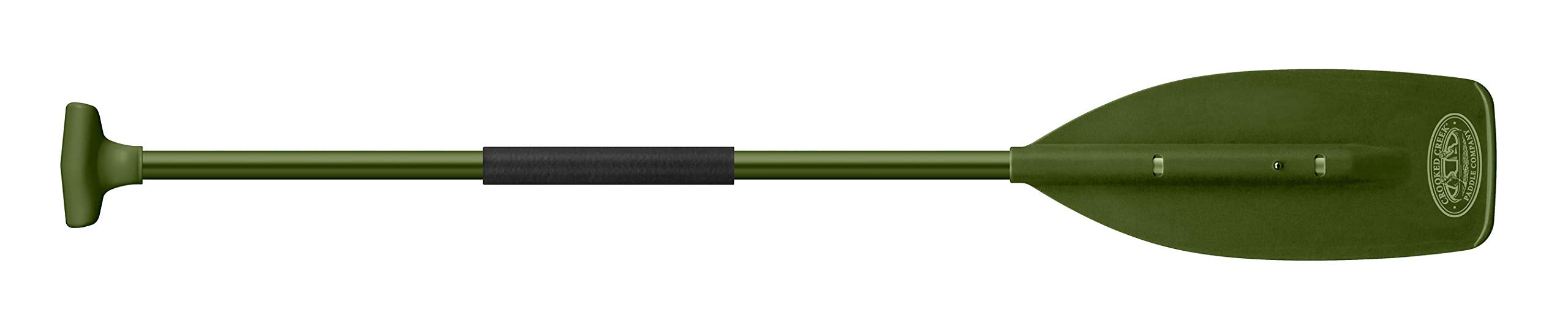 4-foot Crooked Creek Synthetic Boat Paddle, Olive - Features a Hybrid Grip for Full Palm Support and More Natural Motion (50455)
