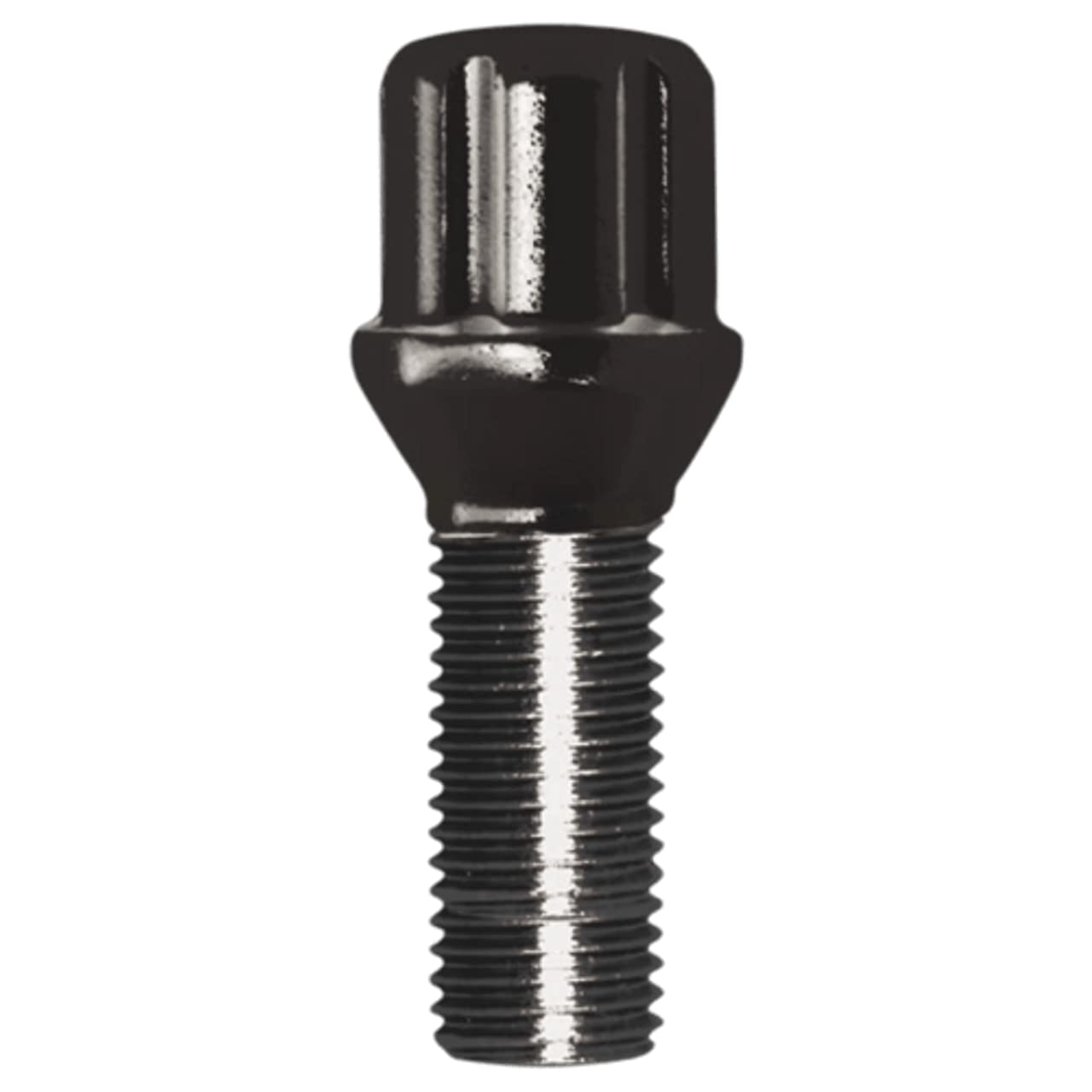 Small Diameter Gorilla Automotive Lug Bolts Black Chrome 14mm x 1.50 Thread Length: 1.25"/32mm Alternator Harness 17020SDBC