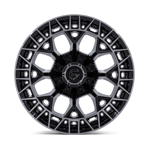FC873 CHARGER FUEL OFF-ROAD 22X12 8X180 4.77-44mm GLOSS BLACK BRUSHED FACE DARK TINT - FC873BT22128844N