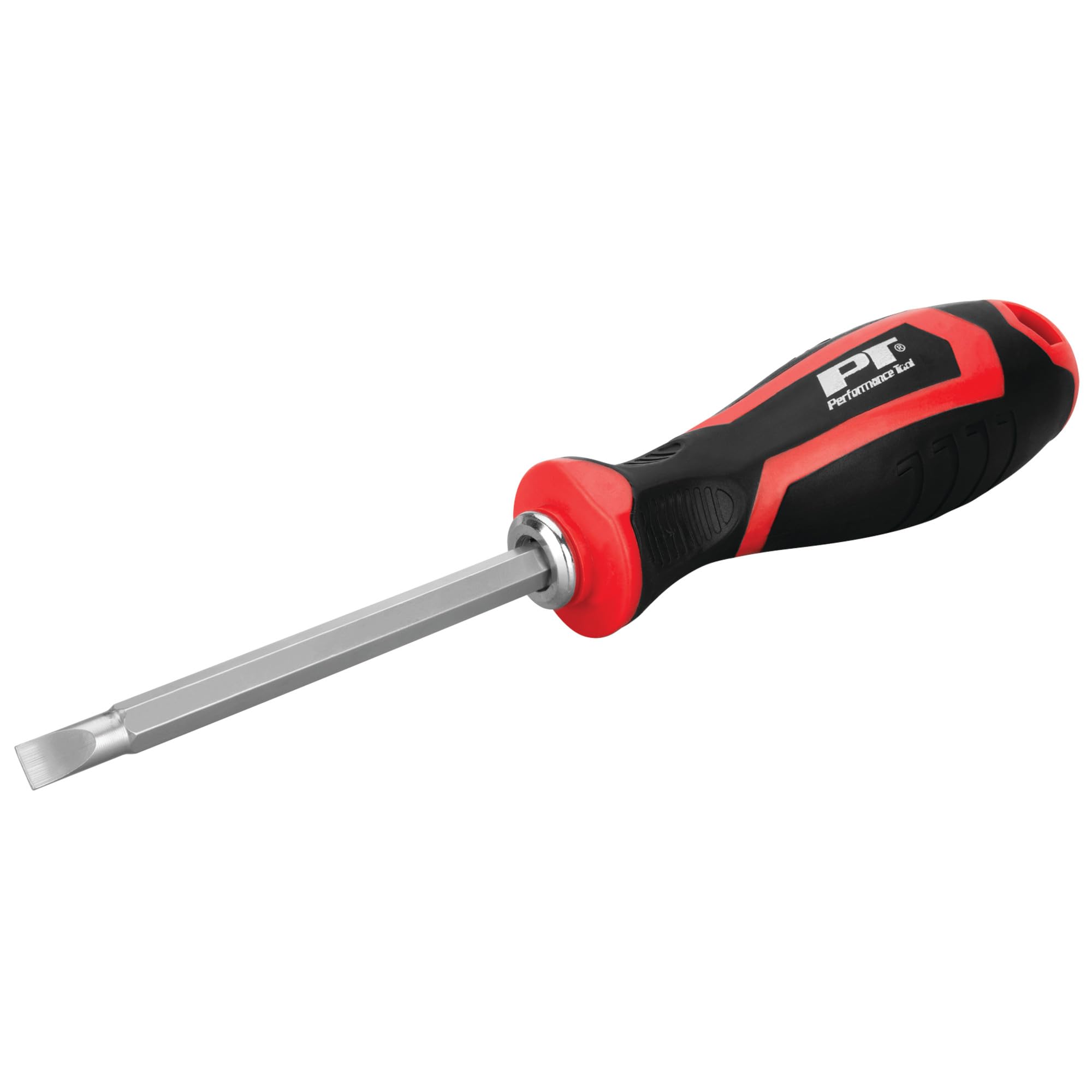 W5049 Performance Tool 4 pc. Tool Set: Features Double-Ended Screwdriver with Phillips #2 and Slotted 3/16-in Ends, 10-ft Tape Measure, 6/1/2-in Utility Knife with 5 Replacement Blades, Red/Black