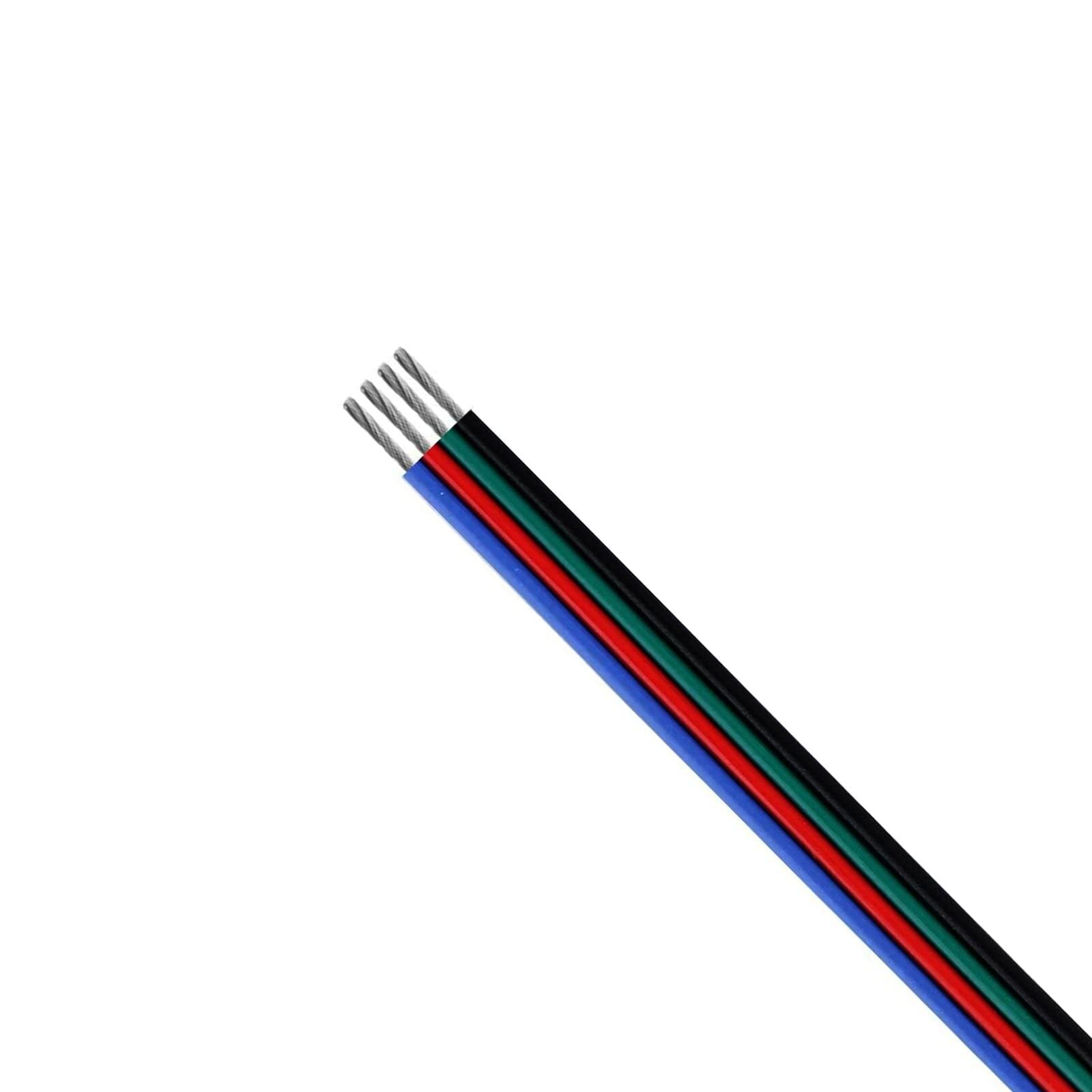 Heise - RGB Wire 4 Conduct for He-5MRGB-1 RGB Strip - 50Ft Ea (HE-RGBWIRE50-1)