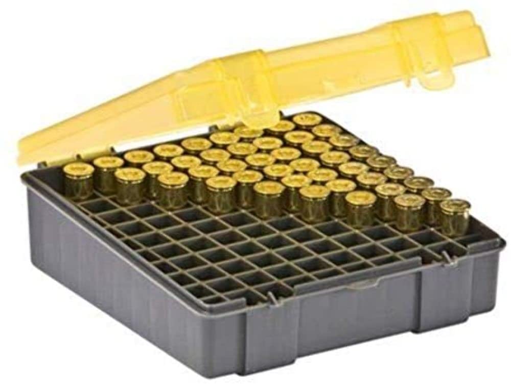 100-Count Plano Handgun Ammo Case with Hinged Cover, 41 Mag/44 Mag/45 Cal®
