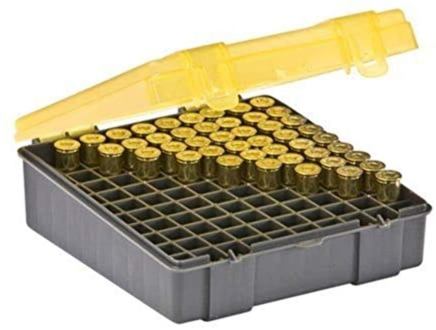 100-Count Plano Handgun Ammo Case with Hinged Cover, 41 Mag/44 Mag/45 Cal®