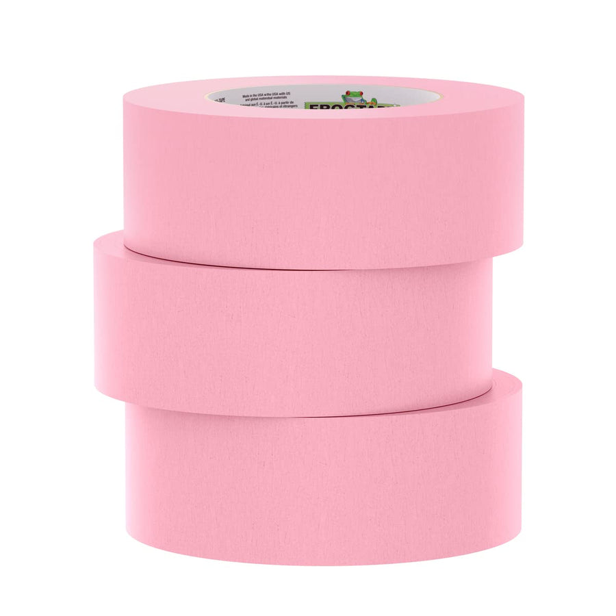 Pink FrogTape 325 High Temperature Performance Grade Masking Tape, Medium-High Adhesion, 48mm x 55m, 3 Rolls per Pack