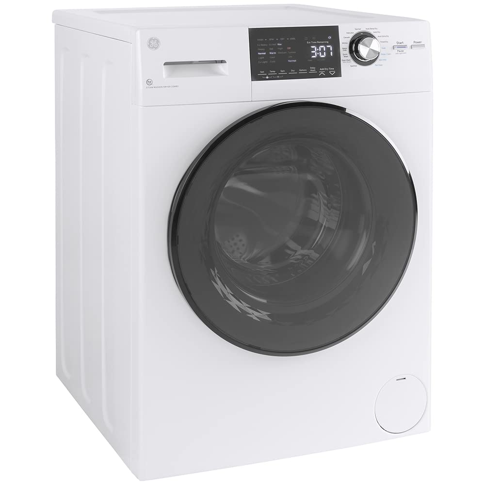 24 inch GE GFQ14ESSNWW Front Load Washer/Condenser Dryer Combo 2.4 cu. ft. Capacity