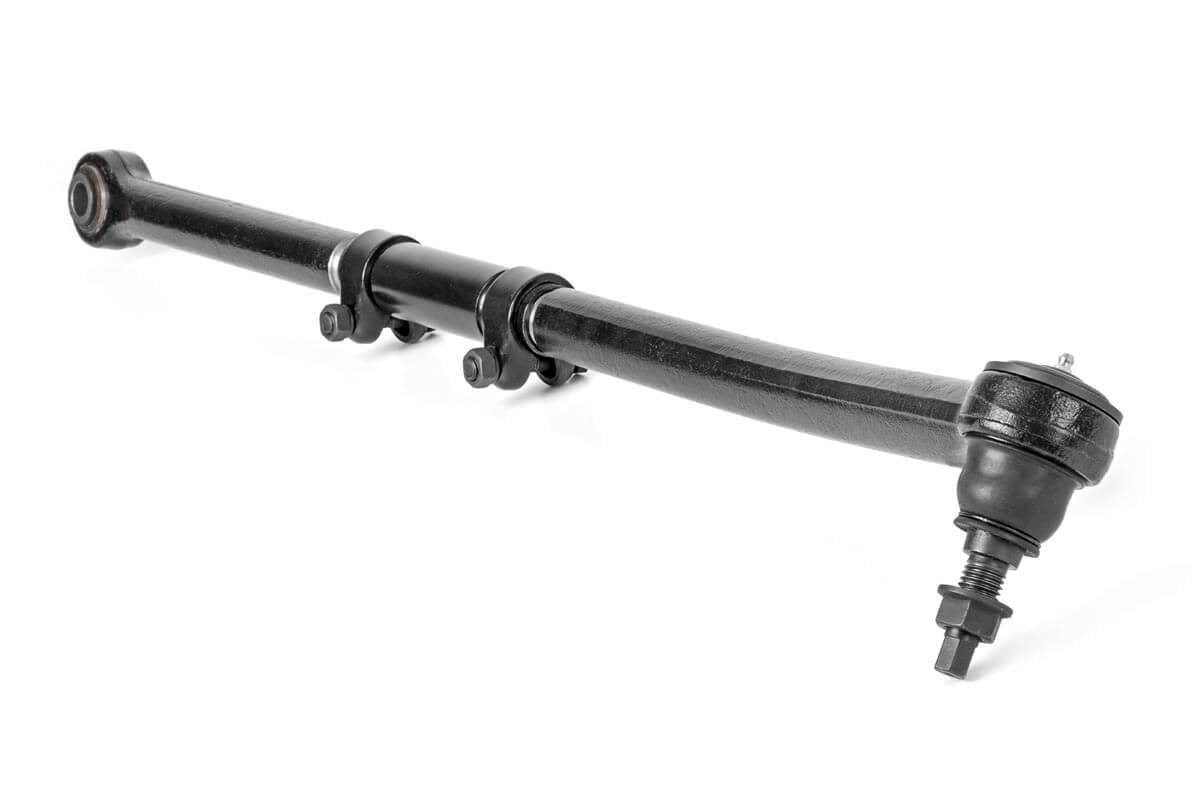 Forged Rough Country Front Adjustable Track Bar for 2017-2022 Super Duty - 51002,Black