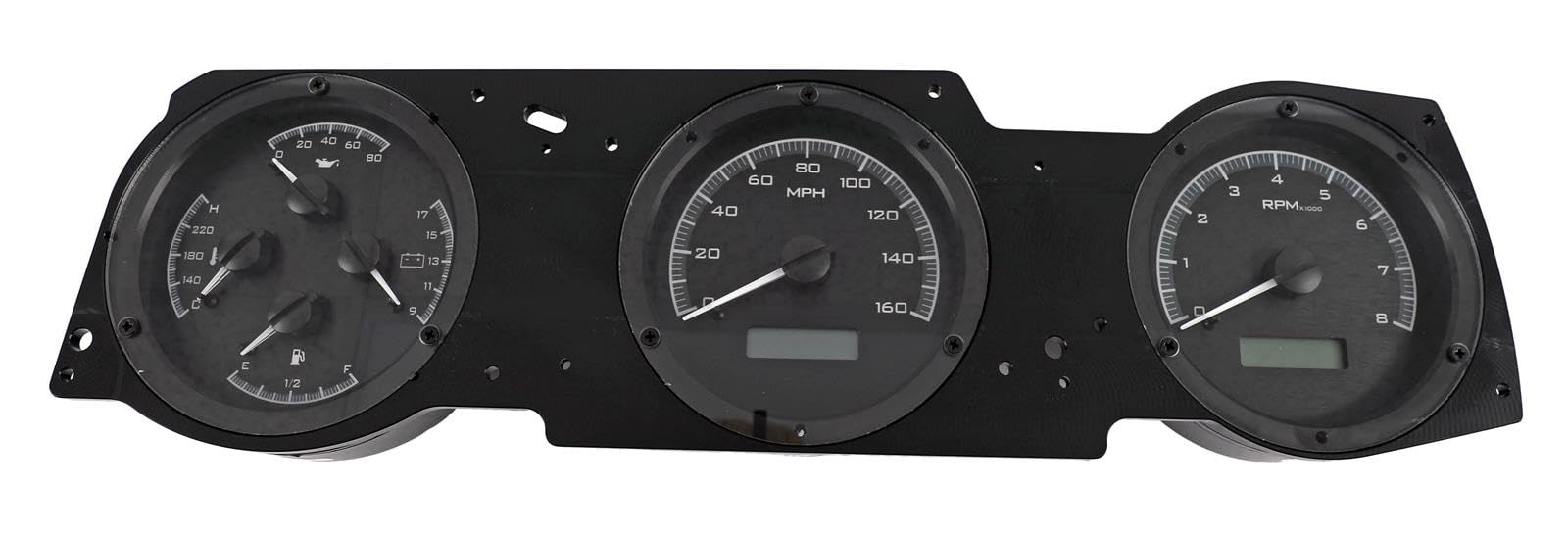 Dakota Digital VHX Analog Dash System 70 71 72 Oldsmobile Cutlass Black Alloy Blue VHX-70O-CUT-K-B