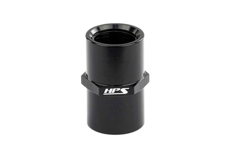 AN910-01 HPS NPT Female To NPT Female Coupler Adapter Fitting, Aluminum, Size: 1/8 NPT, Angle: Straight, Black