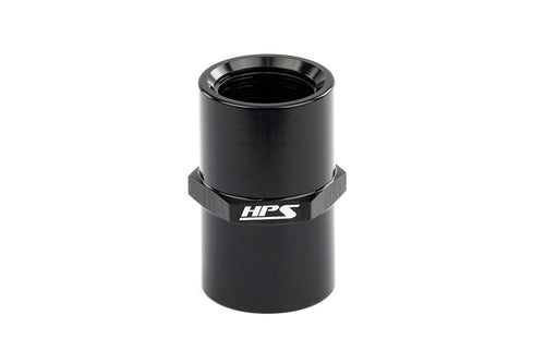 AN910-01 HPS NPT Female To NPT Female Coupler Adapter Fitting, Aluminum, Size: 1/8 NPT, Angle: Straight, Black
