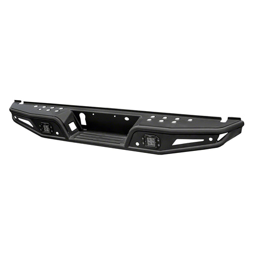 TrailFX Rear Pre Runner Bumper Fits 2017-2020 Ford F-150 Matte Black Titanium Powder Coated Steel, One-Piece Direct Fit, OE Sensor and Hitch Compatible, Bolt-On Rear Bumper TrailFX RPRB004TI