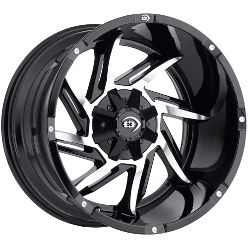 422 Prowler Vision 17x9 5x114.3/5x127 -12mm Black/Machined Wheel Rim