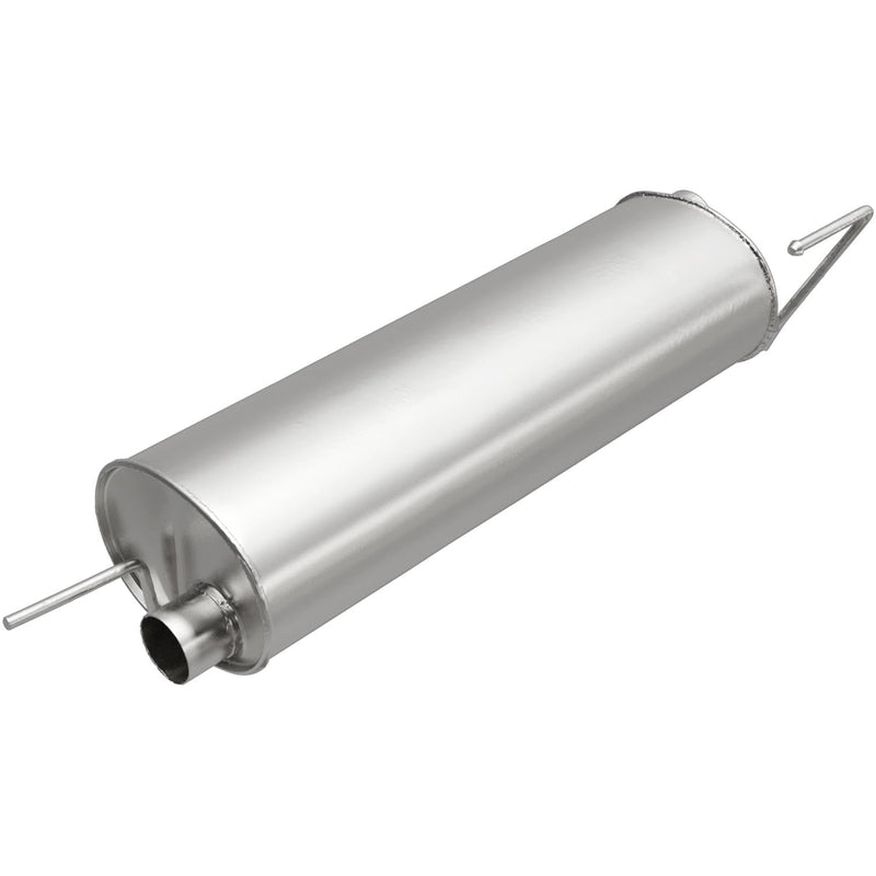 Replacement MagnaFlow Muffler 201-1541: 2.5"/2.5" Inlet/Outlet, Oval, Aluminized Steel