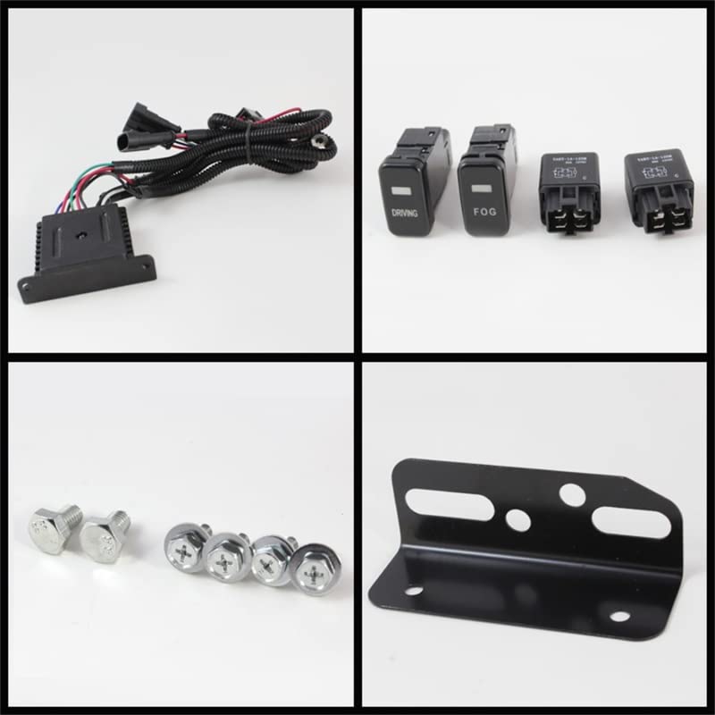 Auto Spyder 5075161 LED Fog Lights Black/Clear