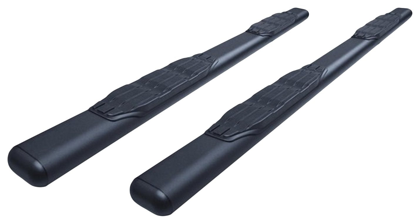 5" Oval Go Rhino 1000 Series Sidesteps & Brackets | Galvanized Steel, Textured Black | 105409987T | Fits 2010-2024 RAM 2500/3500 Crew Cab; 2011-2014 Ram 1500 Crew Cab & Others (See Description)