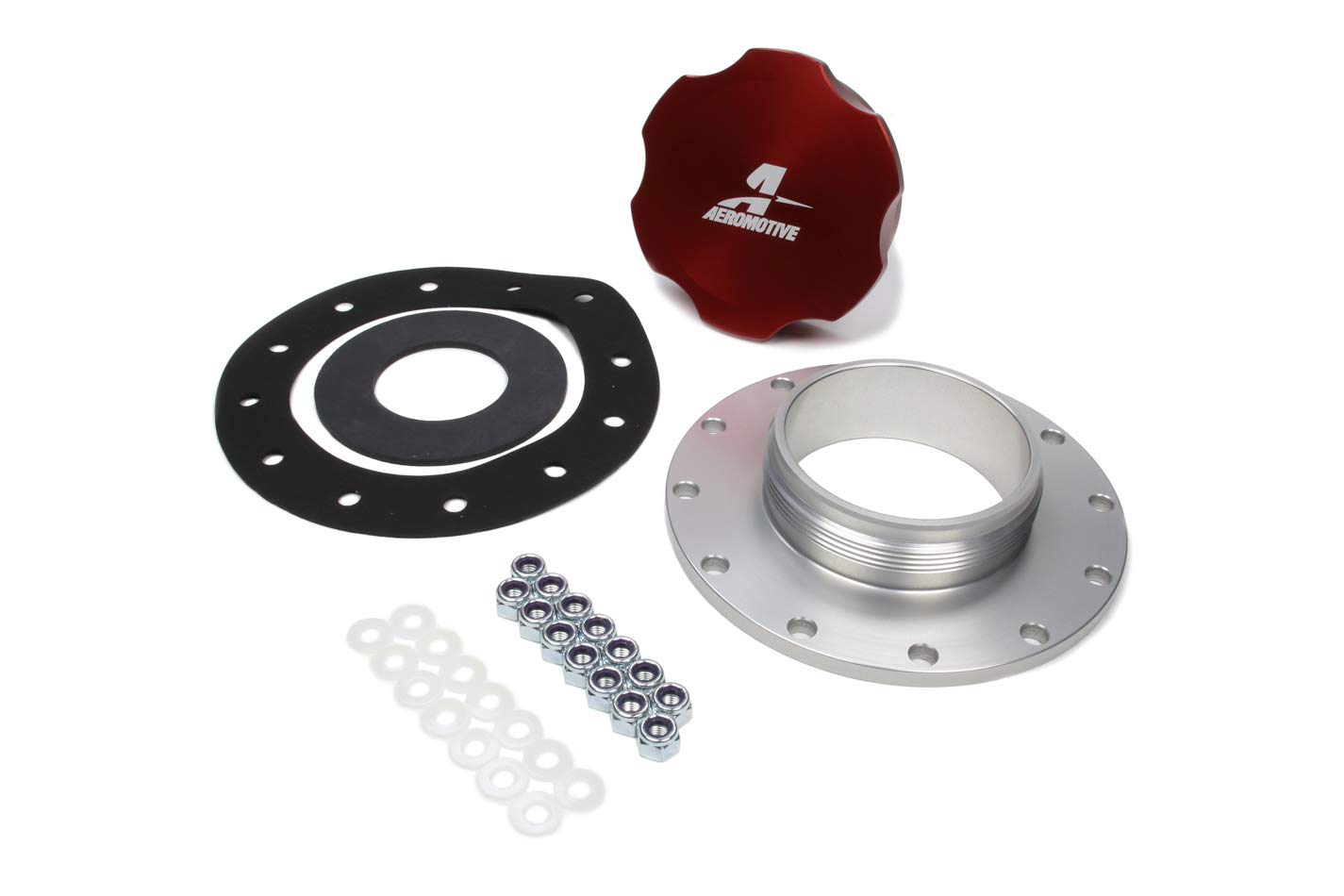 Billet Fuel Cell Cap Kit Aeromotive with Screw-On Fillcap, 12-Bolt Mounting Flange