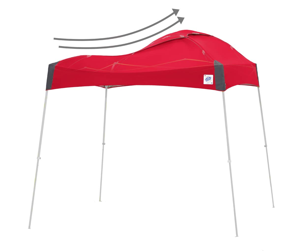 E-Z UP Instant Shelter Dome Canopy, 10' x 10', Vented Top with Wide-Trax Roller Bag & 4 Piece Spike Set, Punch