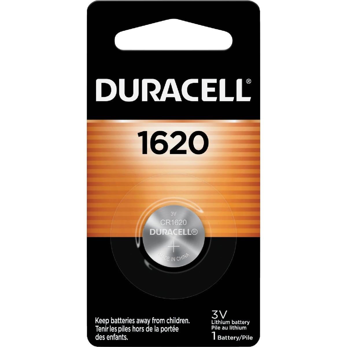 Lithium Duracell 1620 3 volt Medical Battery 1 pk