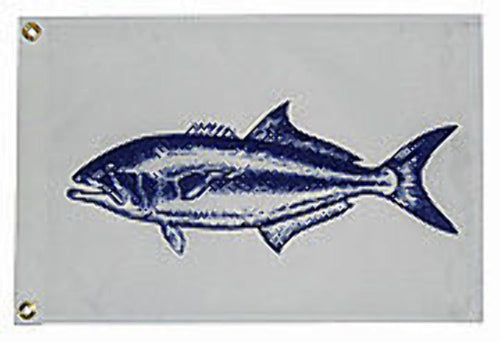 Fish Flag, Taylor Made Products 2518, Nylon, 12 inch x 18 inch, Bluefish