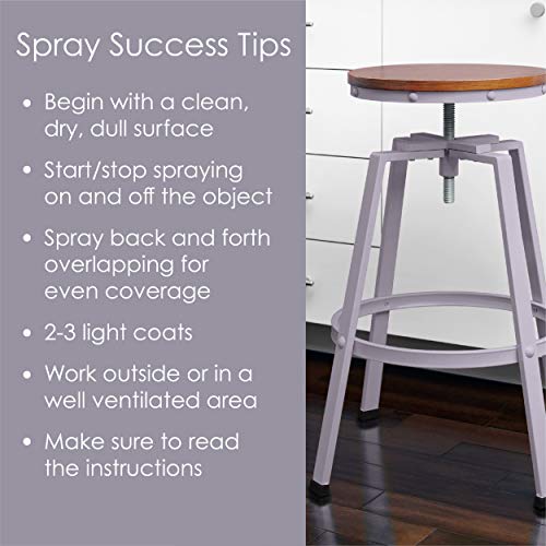 Krylon All-In-One Fusion Adhesive Spray Paint for Indoor/Outdoor Use, 12 oz, Lavender