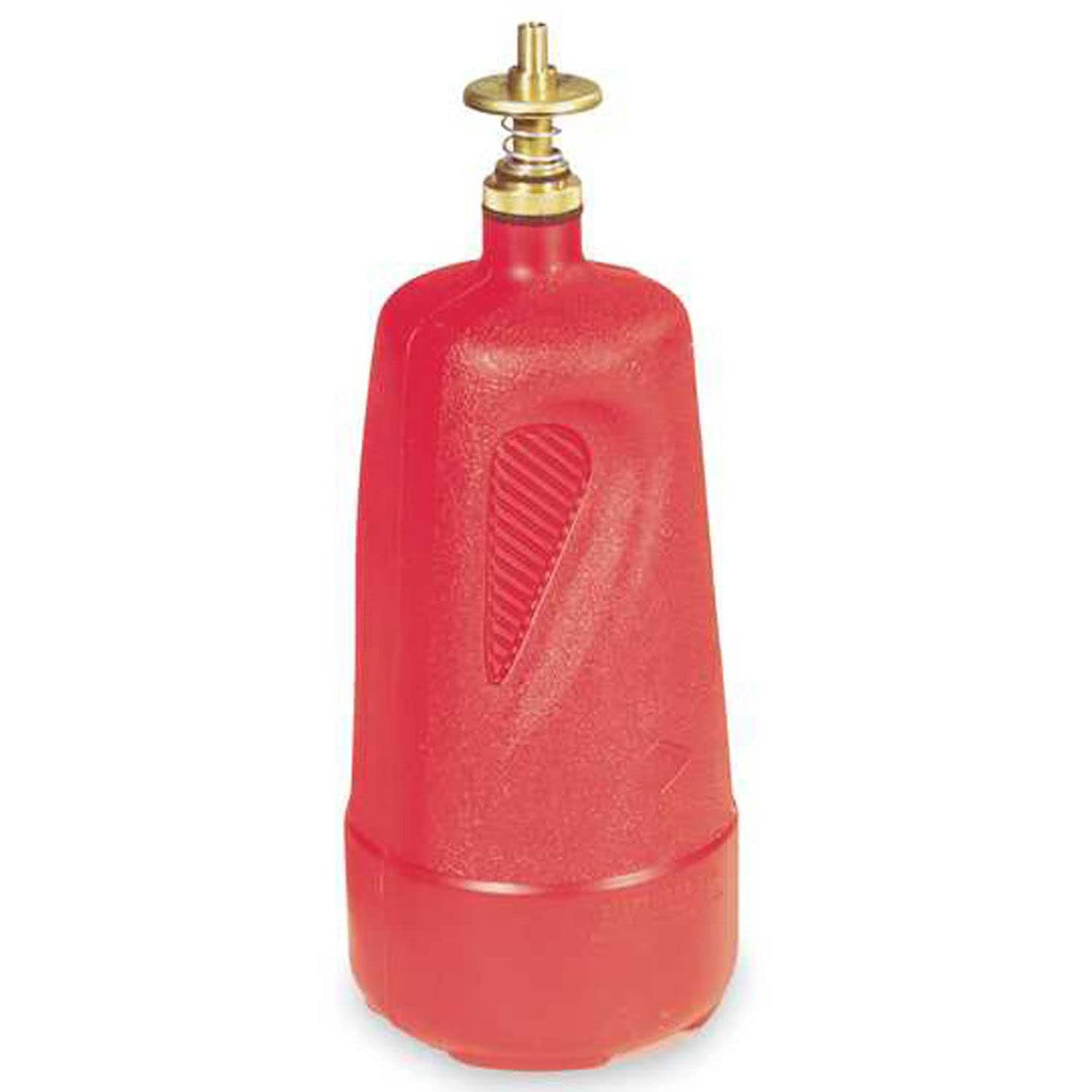 Dispenser Bottle Justrite - 4" Dia.X10-1/2"H - 1- Quart Capacity - Red