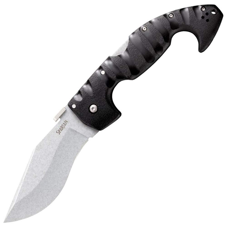 COLD STEEL 4.5 in Spartan Japanese AUS10A Plain Blade Tactical Pocket Folding Knife w/Tri-Ad Lock and Griv-Ex Handle w/Steel Liners