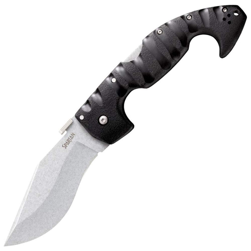 COLD STEEL 4.5 in Spartan Japanese AUS10A Plain Blade Tactical Pocket Folding Knife w/Tri-Ad Lock and Griv-Ex Handle w/Steel Liners