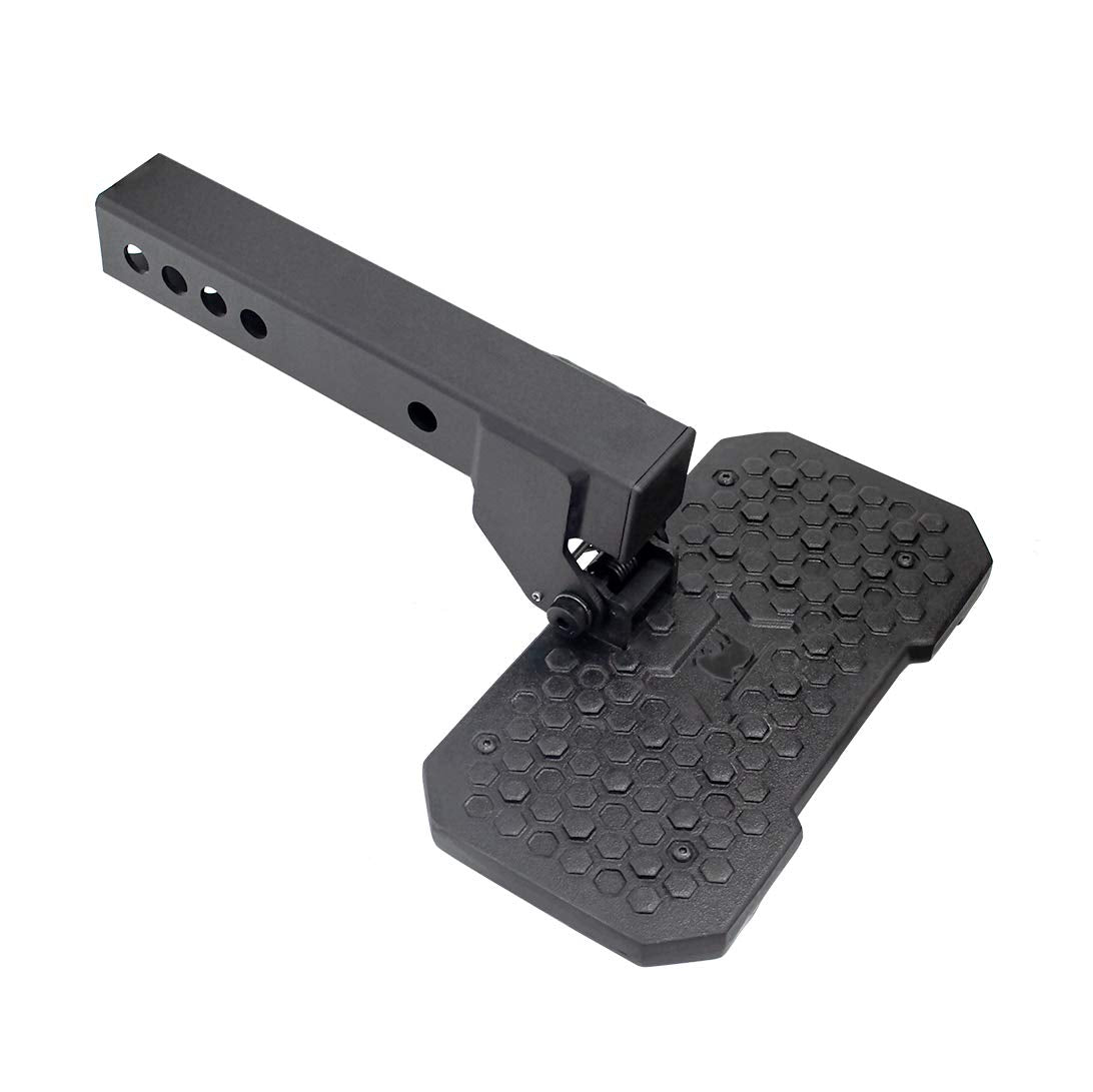 HS-20 Go Rhino Recoil Hitch Step | 12" Mild Steel, Textured Black | HS2012T | Fits 2" Receivers