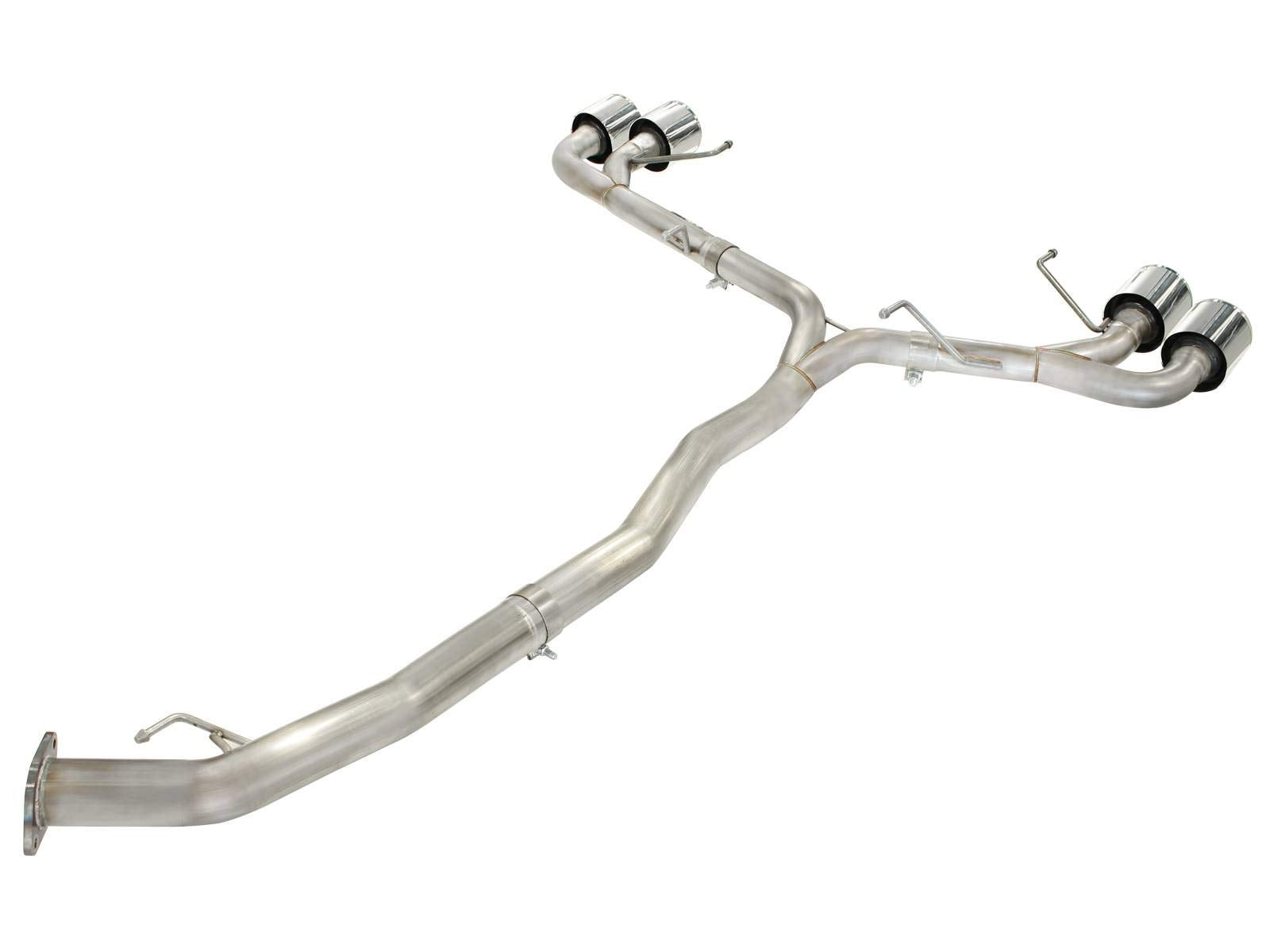 304 Stainless Steel aFe (49-36108-P) Cat-Back Exhaust System with Polished Tips for Nissan GT-R V6-3.8L Engine