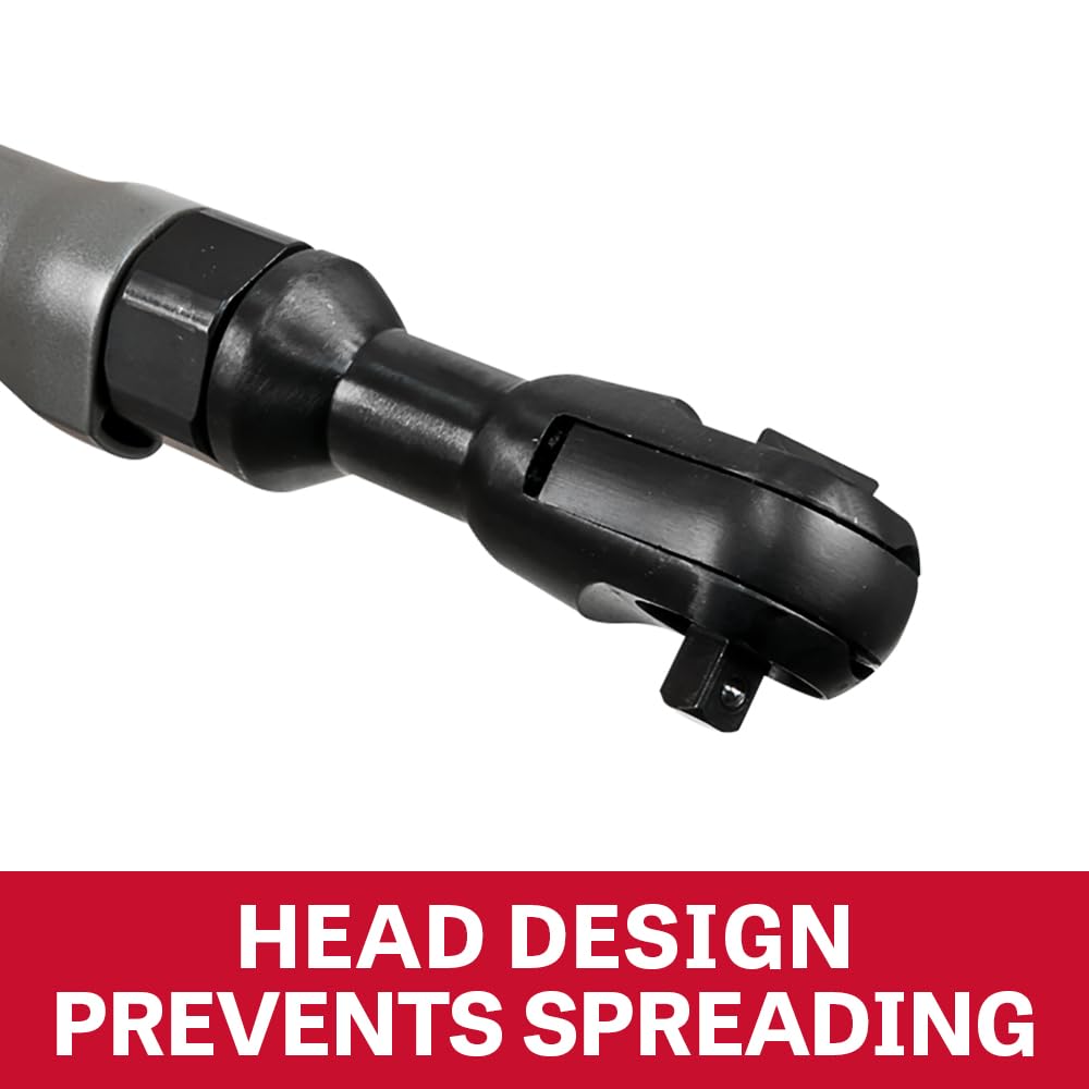 Pneumatic Ratchet Wrench Jet 3/8-Inch, 50 ft-lbs, 200 RPM (Model JAT-301)