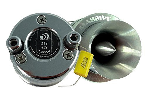 CT4 Massive Audio 1" 30W RMS 4-Ohm Neodymium Power Bullet Titanium Tweeter
