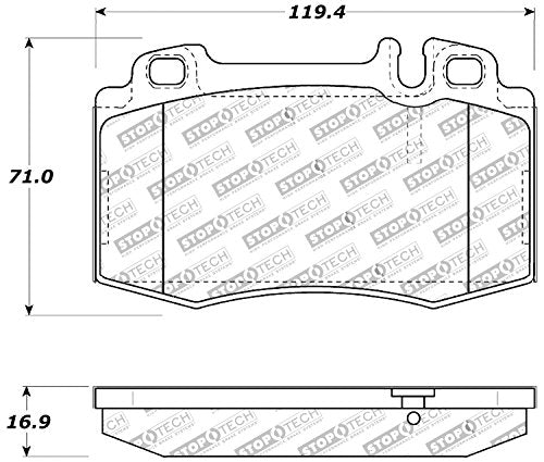 Sport Brake Pads StopTech 309.08470 with Shims and Hardware