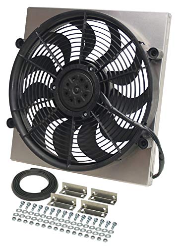 Black Derale 16816 High Output Single Radiator Fan