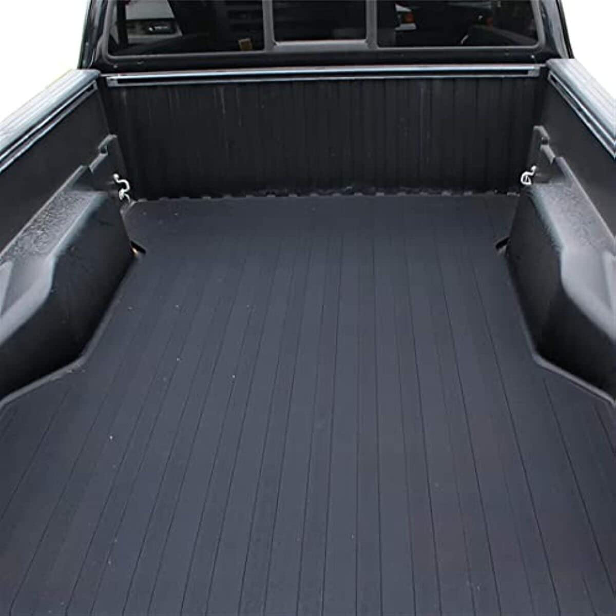 TrailFX Bed Mat 635N Fits Ram 1500 5.7 Foot Bed 2019-2025 Direct-Fit Textured Pebble Surface Drop-in Rubber Liner 65 x 61 Inch TrailFX 635N
