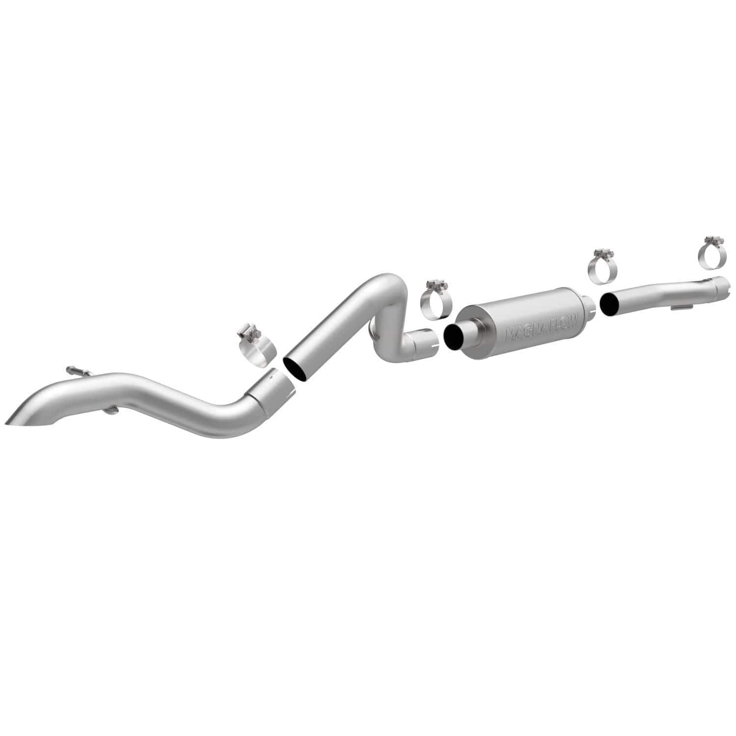 2007-2011 Jeep Wrangler MagnaFlow Rock Crawler Series Cat-Back Performance Exhaust System, V6 3.8L