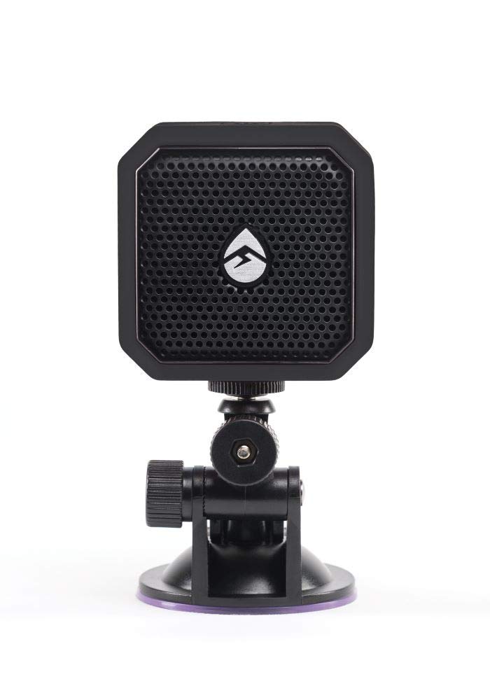 EcoPebble Lite GDI-EXPLT501 ECOXGEAR Rugged Waterproof Floating Portable Bluetooth Wireless 5-Watt Mini Smart Speaker (Black)