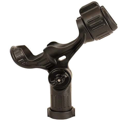 YakAttack Rod Holder Omega | Track Mount Fishing Rod Holder for Kayak & Boat | Compatible with Spinning, Casting, Fly Reels | LockNLoad System | Adjustable & Secure | Kayak Track Mount Accessories