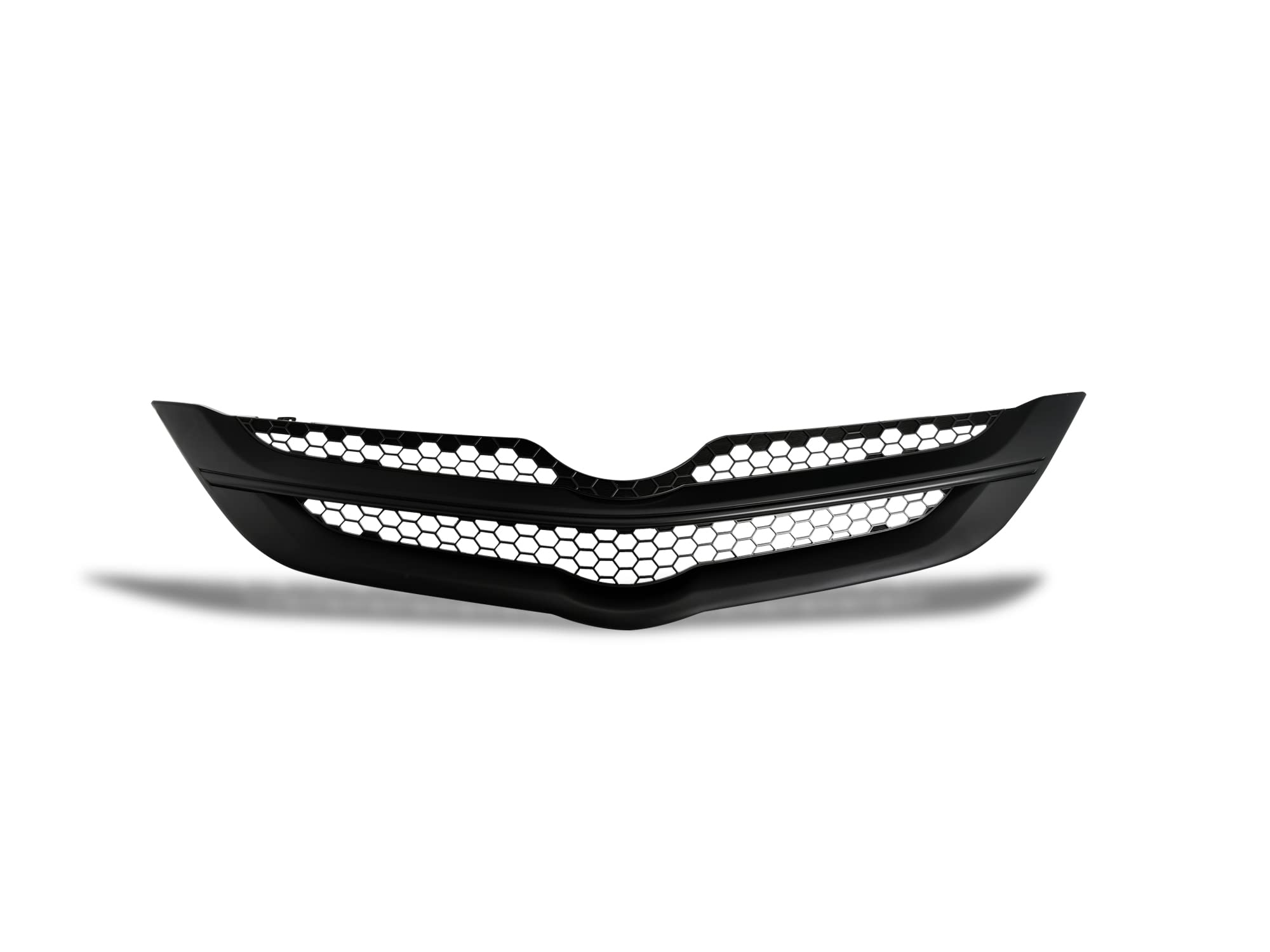 OE Honeycomb Mesh Style Armordillo USA Front Hood Grille - Matte Black Fits 2006-2011 Toyota Yaris Sedan