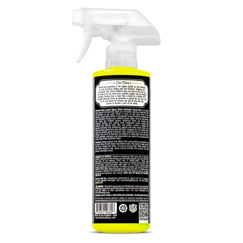 Chemical Guys Synthetic Spray Wax Lucent Spray Shine (16 Oz)