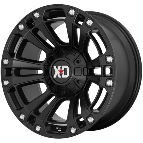 Xd851 Monster XD Wheels Satin Black Wheel with Alloy Steel (20 x 9. inches /5 x 78 mm, 18 mm Offset)